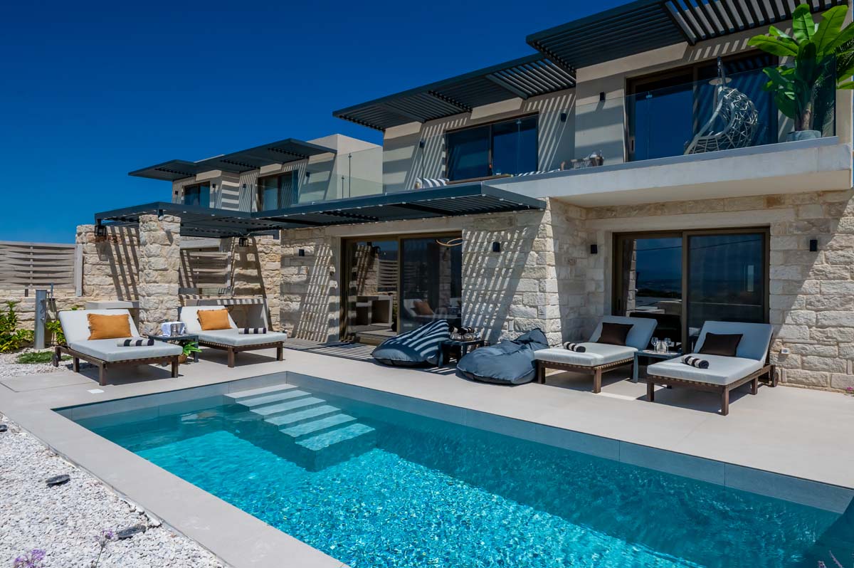 Lilas Villa, Private Pool & Views over Souda Bay